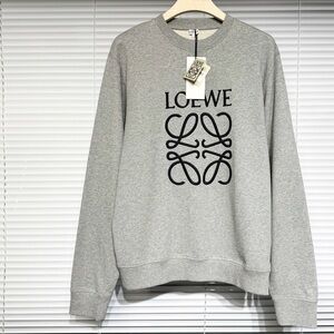 Authentic Loewe Gray Crewneck Sweater with Logo